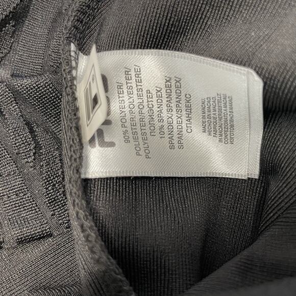 Women's Fila Collezione V-neck Tank Size XL Black Gold - Picture 6 of 6